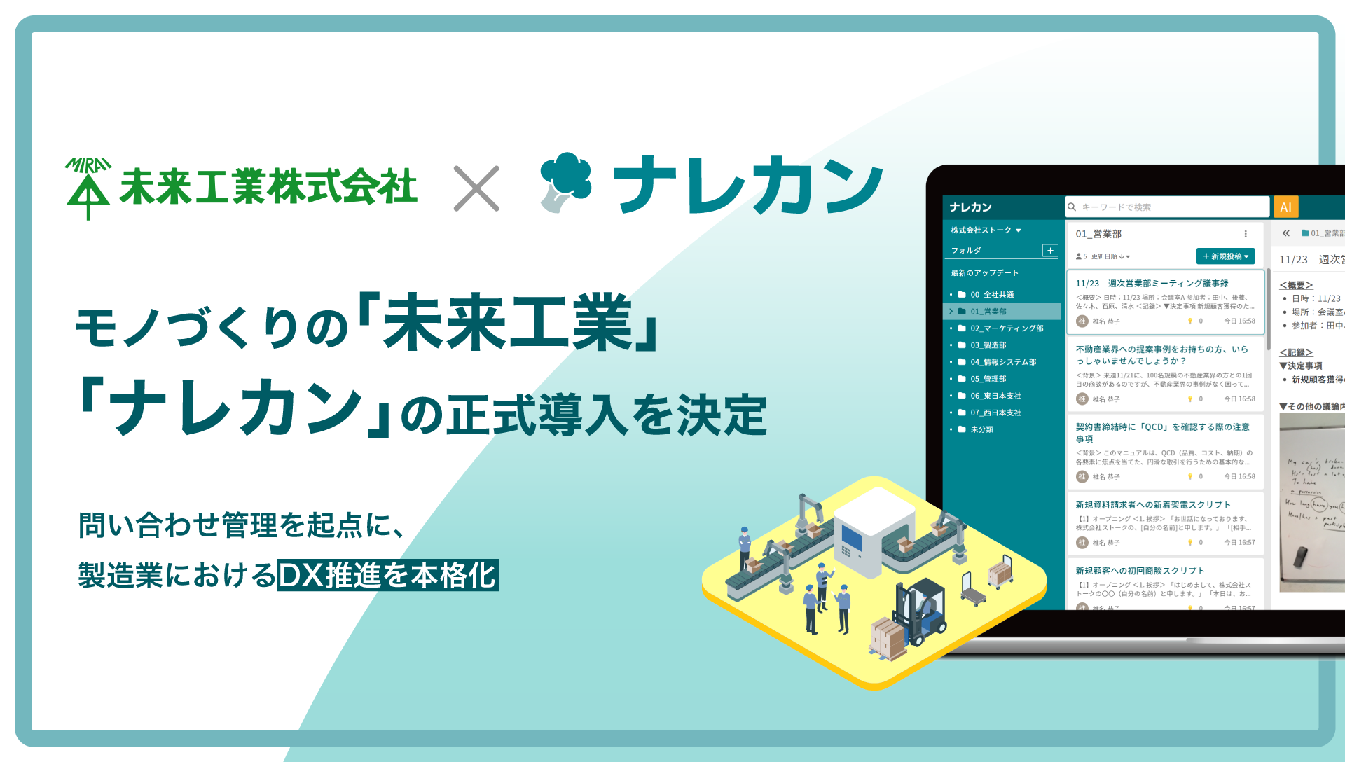 未来工業のプレスリリースのサムネイル