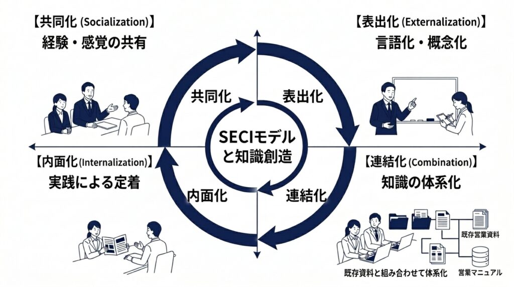 SECIモデルを説明する図